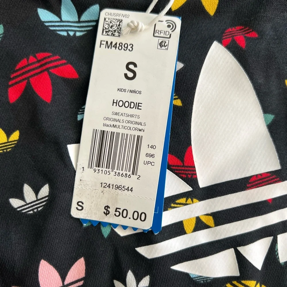 Adidas‎ Kids S Multicolor Logo Hoodie